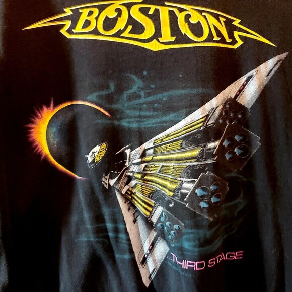Vintage 1987 Boston Concert T Shirt - 1987 Tour - Buffalo, NY Single Stitch - Picture 1 of 9
